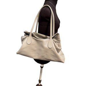 CUIR ROSE Women’s Large Leather Tote Bag Tan 100% Genuine Leather Made in Italy